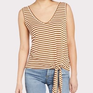3/$80 item! Lush Side Tie Stripe Tank